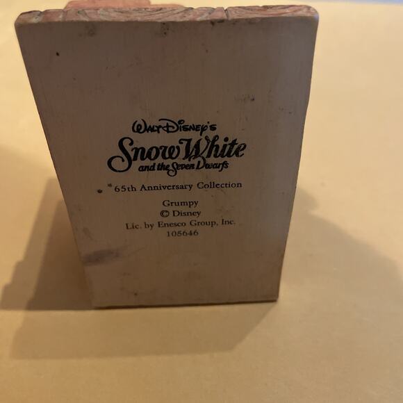 Vintage 65th Anniversary Disney GRUMPY Playing Piano Figurine Enesco 105646 - Picture 7 of 7